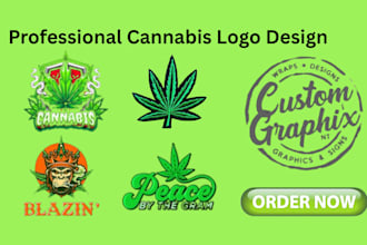 design unique cannabis, weed dispensary, hemp branding and 420 logo