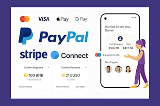 integrate stripe google pay apple pay klarna, sepa paystack flutterwave paypal