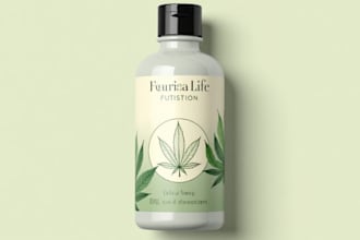 do label design, product design, bottle label design, cbd, and packaging design
