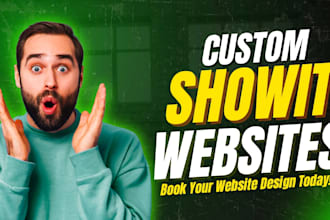 create a wedding, photography showit website blog with seo