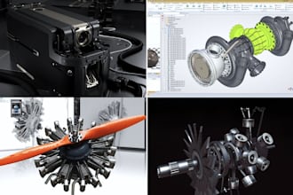 do 3d cad design and solidworks mechanical product modeling with rendering