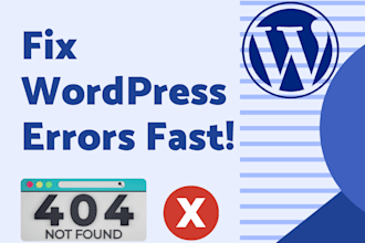 fix wordpress errors, bugs, or elementor issues fast
