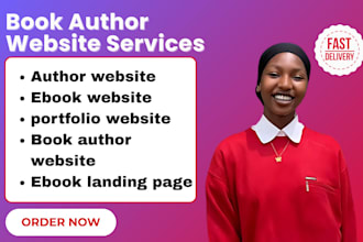 design author website, ebook landing page, book author website, ebook website