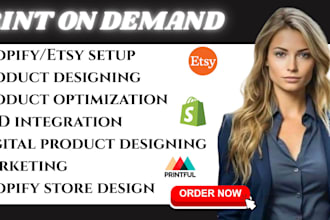shopify print on demand store printful store design digital product shopify pod