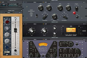 process your vocals with melodyne, autotune, and uad fx