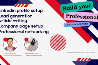 professionally set up and manage your linkedin profile