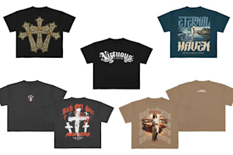 create catholic streetwear design for your clothing brand