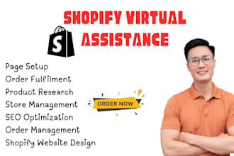 virtual assistant marketing expert build shopify store shopify store manager