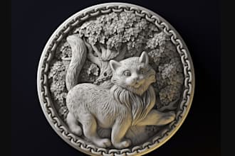 do bas relief design,jewelry design,embossed or debossed 3dsculpting,cnc,milling