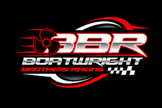 do motorsports car bike racing team or club logo design