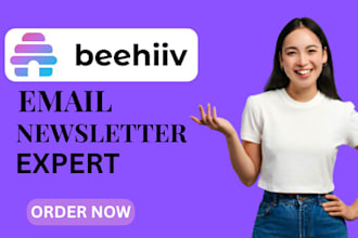 setup beehiiv account beehiive newsletter template email automation landing page