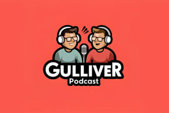 design professional podcast logo and cover art with any file format
