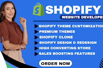 build shopify store design shopify dropshipping website redesign shopify