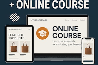build customize your squarespace website ecommerce online course