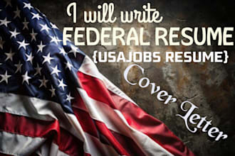 write a professional federal resume for usajobs and government applications