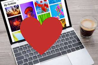 design modern photography website for photographer and videographer portfolio