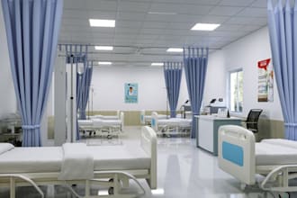 do 3d cgi hospital design, 3d clinic interior design, 3d pharmacy space design