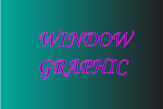do professional  shop front, window graphic and signboard