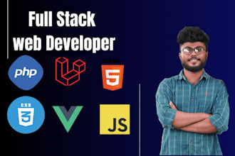 be your full stack web developer in PHP,laravel,vuejs,js