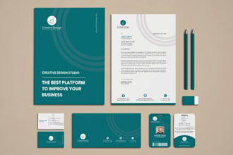 professionally design invoice template letterhead and envelop design