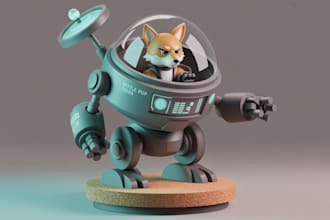 do low poly 3d modeling,rig, high poly game character animation for 3d printing