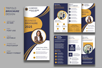 create professional trifold, bifold brochure and flyer designs