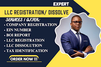 do US company registration, llc registration boi report, ein number dissolve llc