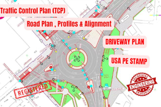 design tcp traffic control plan for any road or road conditions