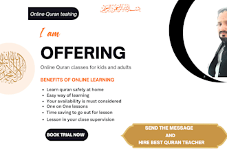 be best online quran teacher or quran tutor for you and your kids