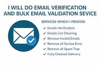 verify and clean your email list with bulk validation