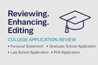polish your college application, personal statement, or CV