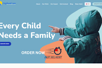 build a professional nonprofit website for charity, fundraising, and donations