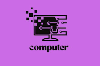 do unique computer or technology logo design