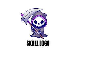 do unique skull logo design