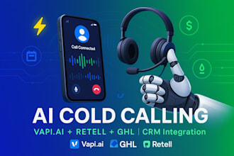 setup ai cold calling agent using vapi ai retell and ghl to book sales calls