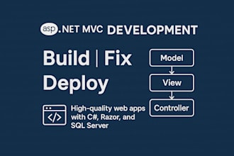 build or fix your asp dotnet mvc web application