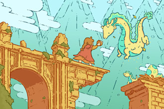 make cute fantasy artwork in my artstyle