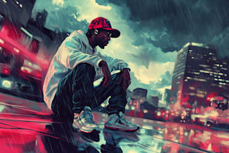 create a metal album cover artwork or music album cover