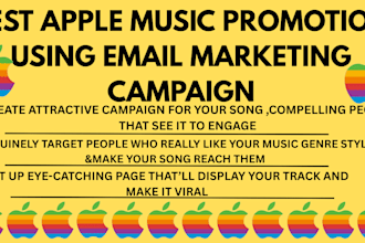 do best apple music promotion using email marketing campaign