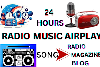 get your music playing rotationally on radio shows and pitch music to 100 radios