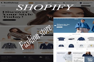 build a custom shopify fashion or clothing boutique store