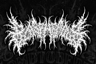 draw black, slam, or death metal logo for your band