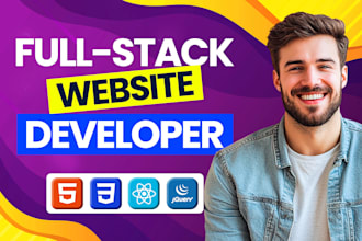 do website development as full stack web developer, PHP laravel HTML CSS react