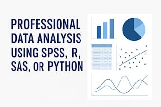 perform data analysis using spss, r, SAS, or python