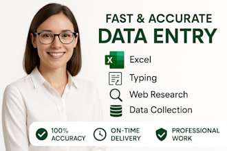 your professional virtual assistant for data entry and admin support