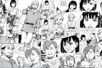 be your comic artist for comic book graphics novel nsfw comic page illustration