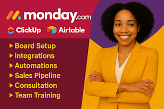 set up your monday CRM and project management system with smart automations