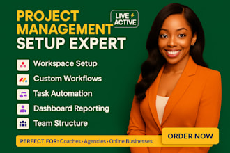 set up asana mondaycom clickup notion trello and CRM workflows