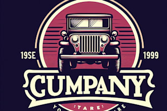 design unique modern minimalist luxury jeep logo