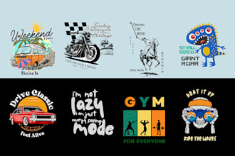 do custom graphic t shirt design for pod business